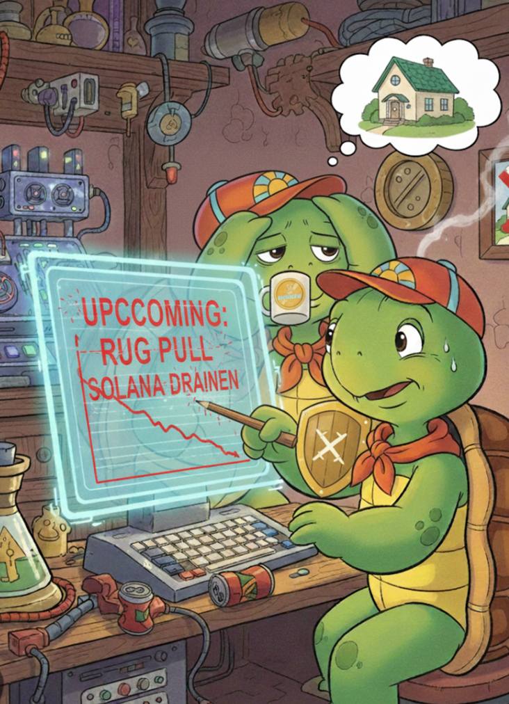 Turtle tired of Rug Pulls